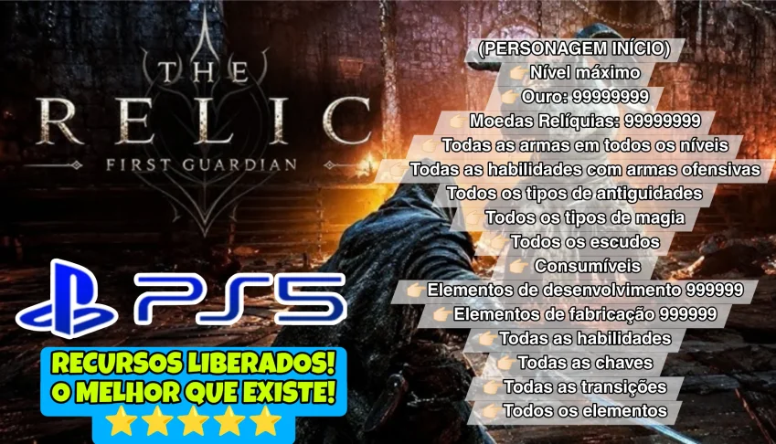 The Relic: First Guardian (PS5) - Nível Maximo, Armas, Etc!!