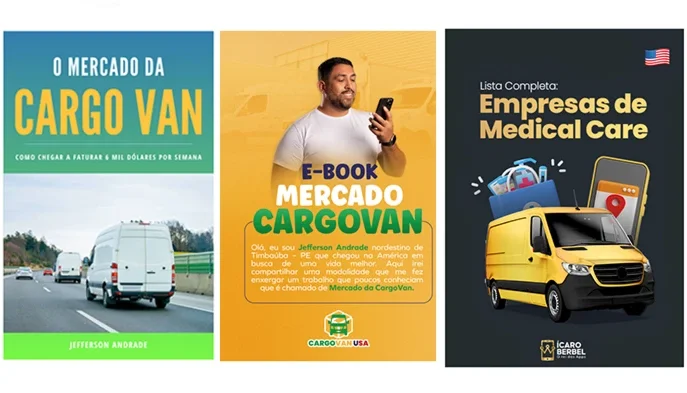 TODOS os e-books Cargo Van Usa e Lista de Medical Care Eua