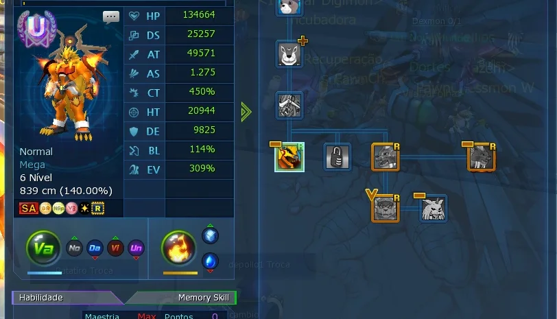 Conta LADMO Server Omegamon - Apollomon