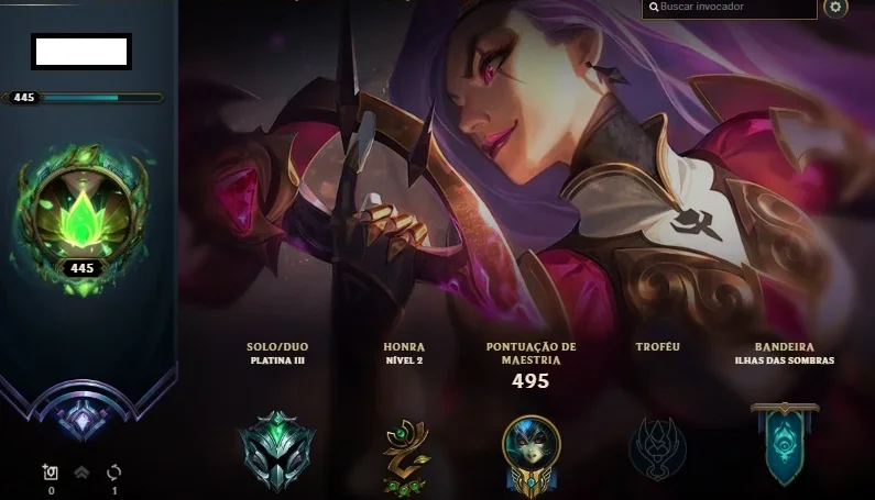 Conta LOL, PLATINA 3