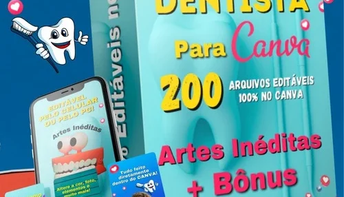 Pack Editavel No Canva Dentista