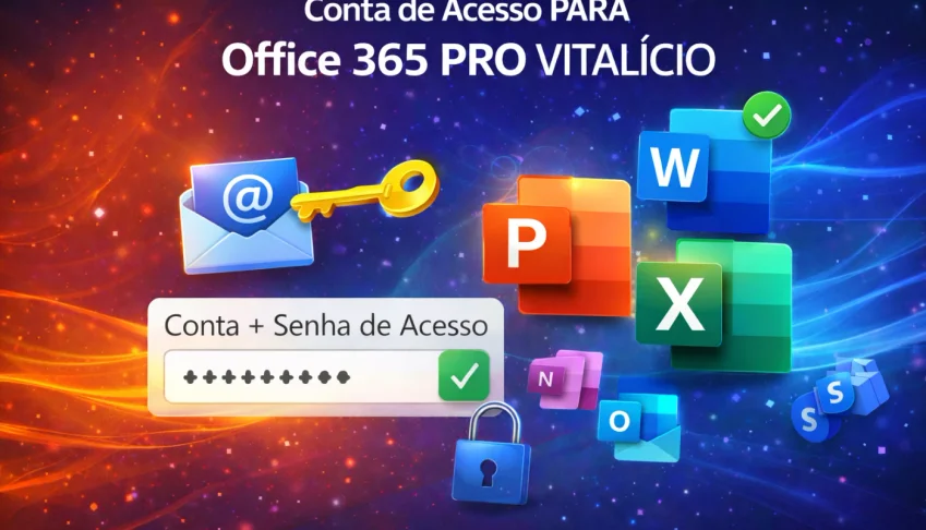 Microsoft Office 365 Licença 1 Ano | 30 Dias Garantia | 5PCs