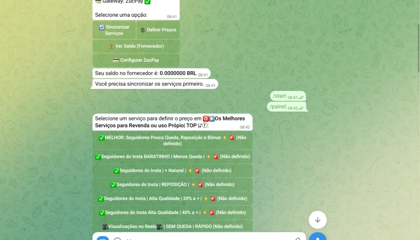 Source BOT SMM telegram + brinde bot sms telegram