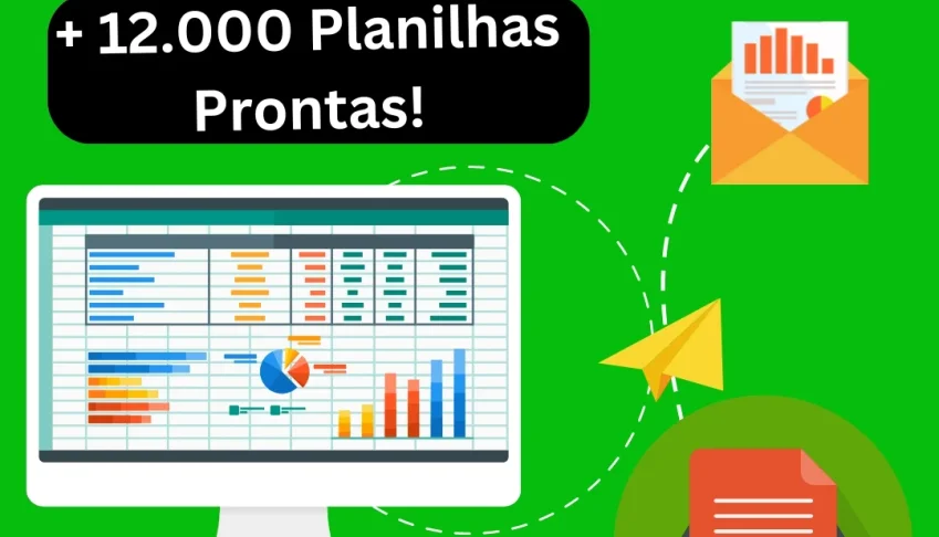 Mega Pack de Planilhas em Excel + 12.000 - Envio Imediato