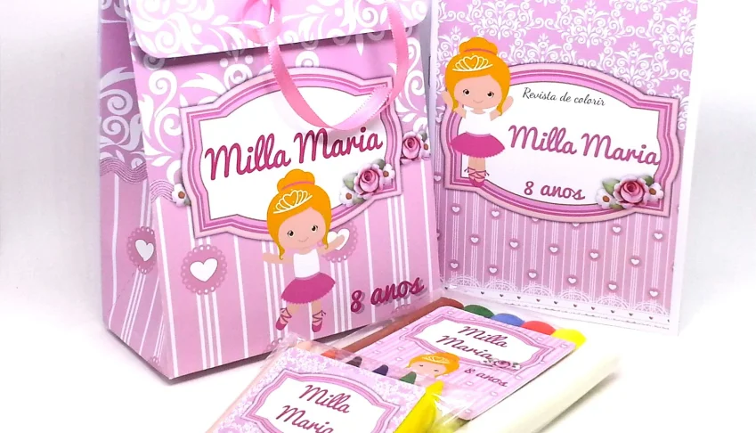 Kit Colorir e Modelar Bailarina com Sacolinha