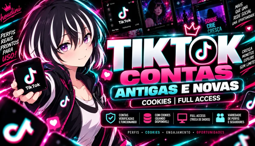Contas Tiktok Antigas E Novas / Cookies | Full Access