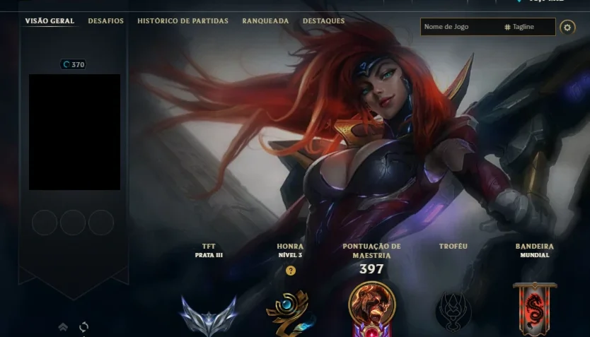Conta LOL nível 370 - 220 skins - 2 ultimates (MF/Sona)
