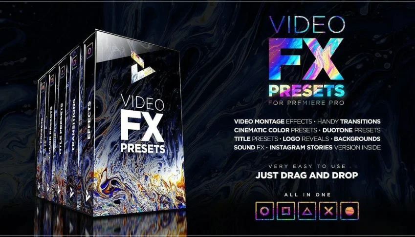 🔵Pack Fx Presents After Effects E Premiere Cc