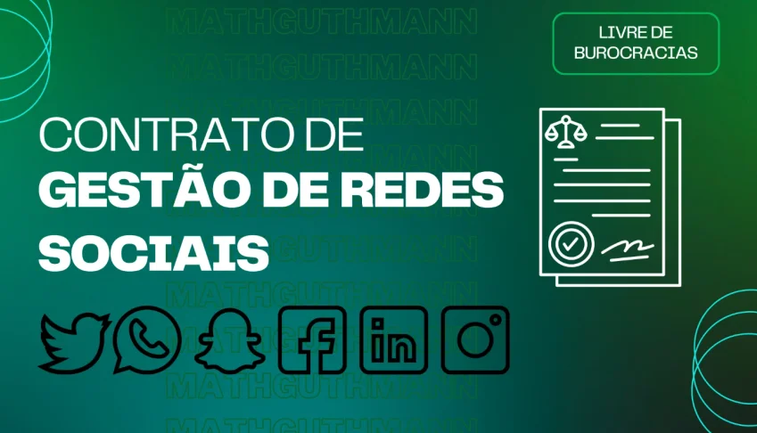 Modelo de contrato para gestão de redes sociais