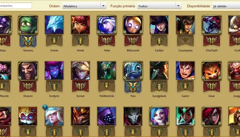 Conta League of Legends Platina 4