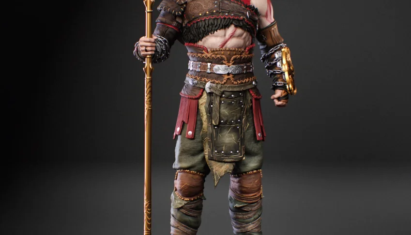 Kratos God Of War 3d stl