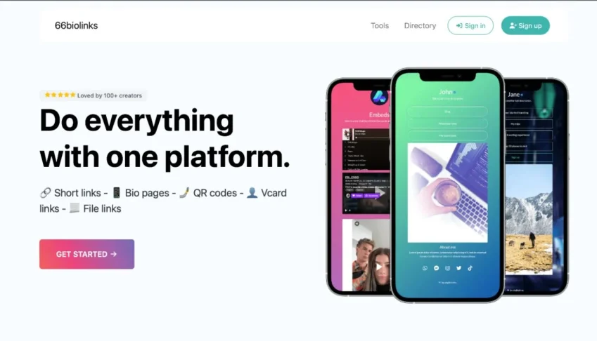 66biolinks - Instagram & TikTok Bio Links & URL Shortener
