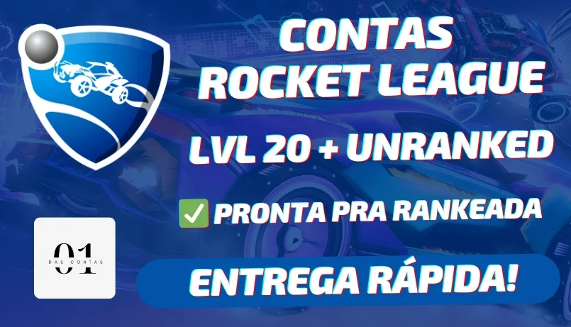 CONTAS ROCKET LEAGUE + LVL 20 + UNRANKED + PRONTA PRA RANKED