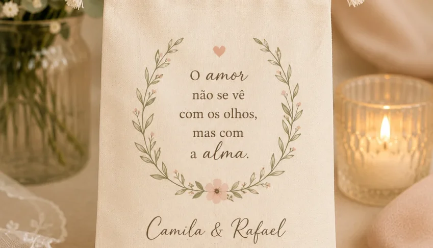 Saquinho de Algodão Cru Personalizado 30x40 cm