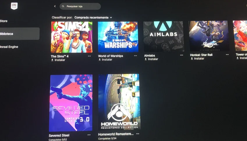 Conta epic games