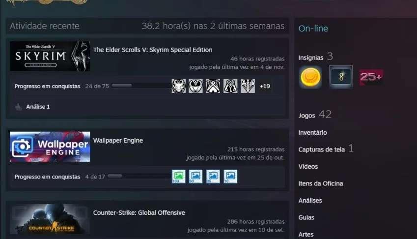 Conta steam