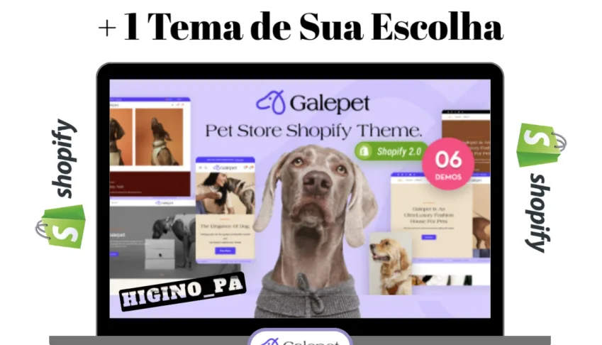 Tema Shopify Galepet - Pet Story + Atualizações e Bônus