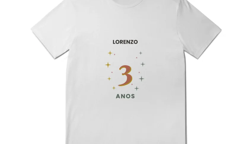 Camiseta de Aniversário Personalizada