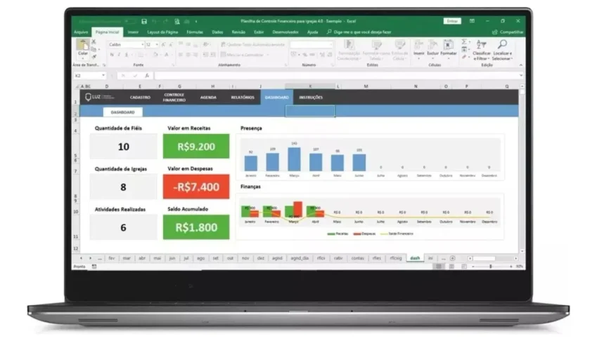 Planilha De Controle Financeiro Para Igrejas 4.0