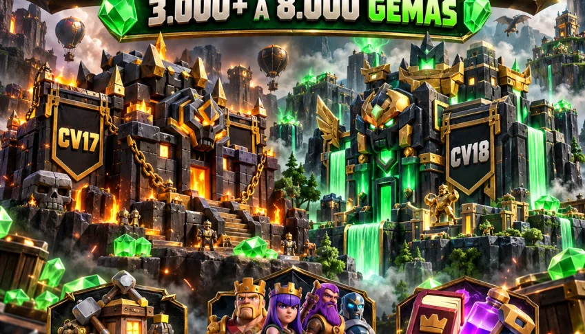 [GLOBAL] Clash of Clans CV17 / CV18 | RUSH 3.000-8.000 GEMAS