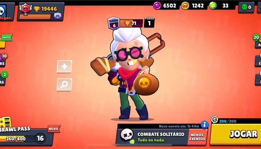 CONTA BRAWL STARS - 20 K TROFÉUS - 48/52 DE BRAWS