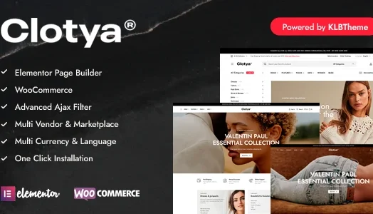 Tema Wordpress CLOTYA: O Tema WooCommerce Perfeito Para Moda