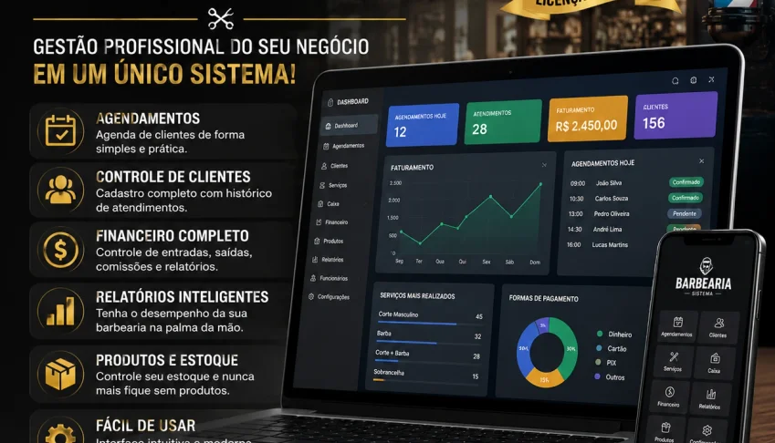 Software para Barbearia - Gestão Completa para Profissionais