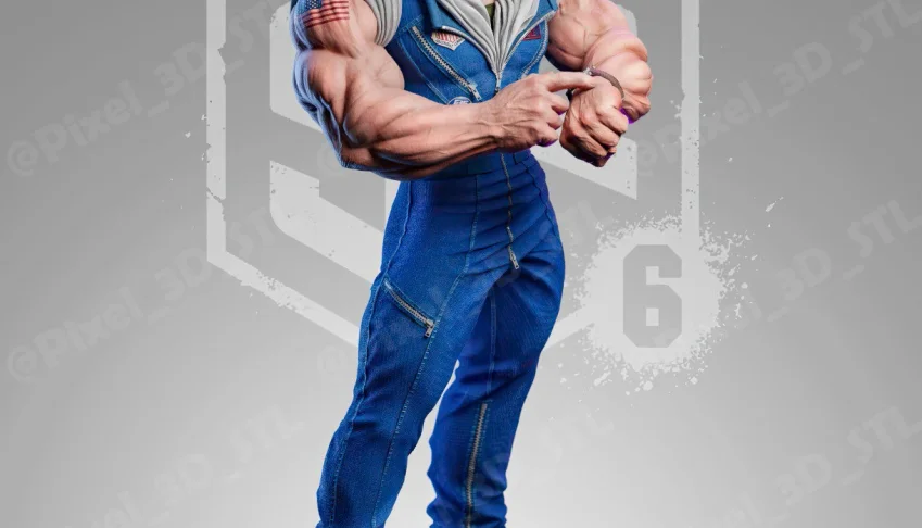 Guile Street Fighter 3d stl