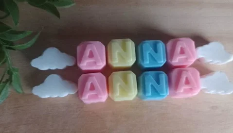 Sabonete 3 Letras com Nuvem