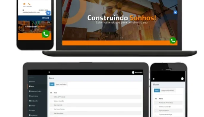 Site institucional tema construtora em PHP 7.2