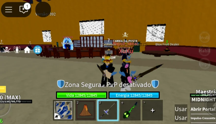 Contas de blox frutas level 2550