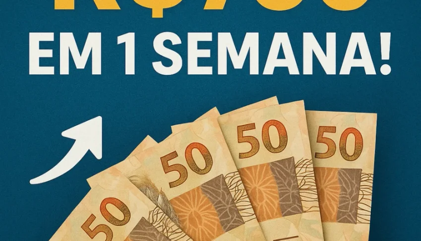 Desafio de Ganhar R$750,00 em apenas uma Semana