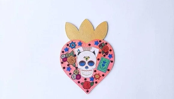 Enfeite de Parede Caveira Mexicana
