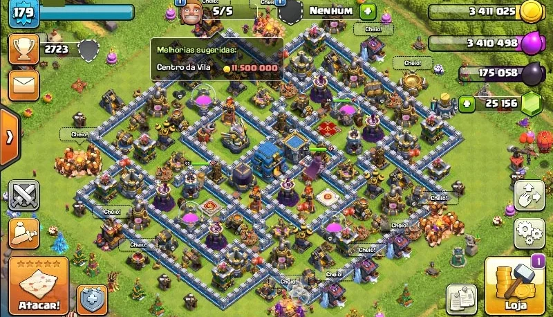 Vila Clash of Clans CV 12 Full