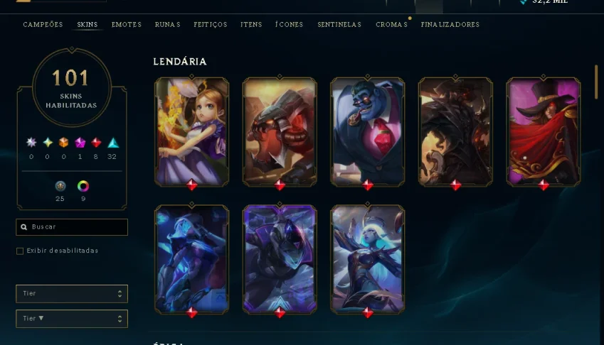 conta league of legends Nvl 397