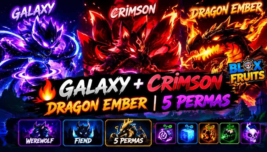 CONTA COM GALAXY + CRIMSON | DRAGON EMBER TODAS MUTAÇÕES