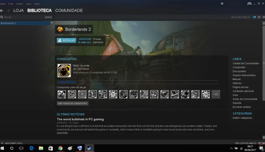 Conta Borderlands 2 Steam Vendo ou troco leia