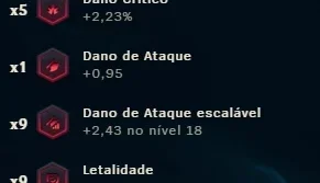 Conta com 20 páginas de runa e todos os campeões
