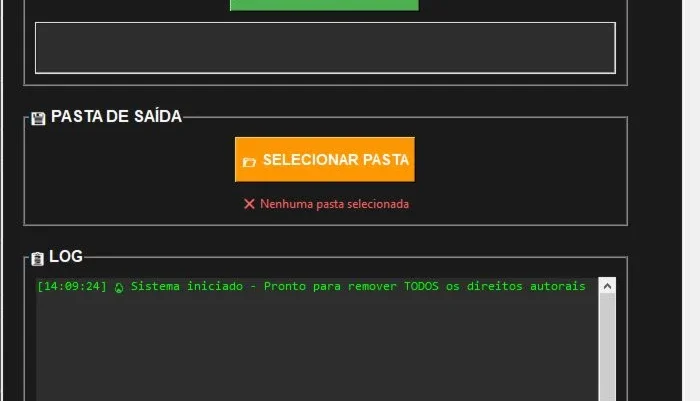 Programa para remover metados dos videos e direitos autorais