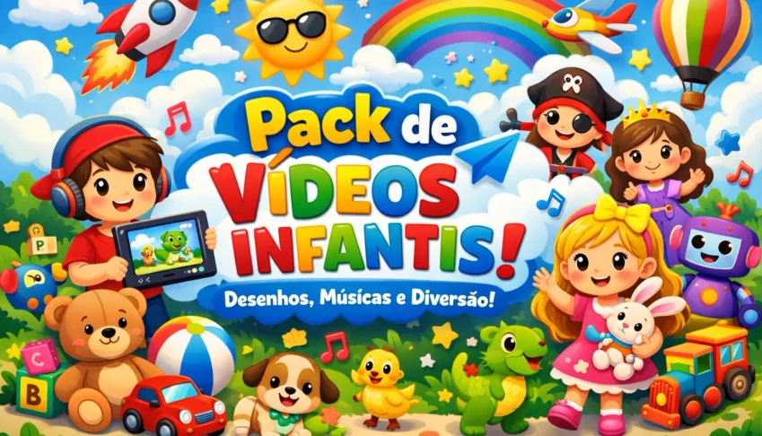 Pack de Vídeos Infantis (Download Imediato)