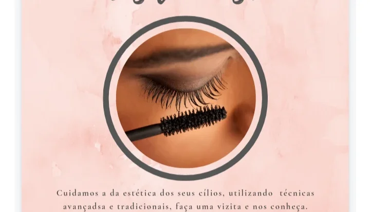 extensão de cílios com nossos templates editáveis no Canva!