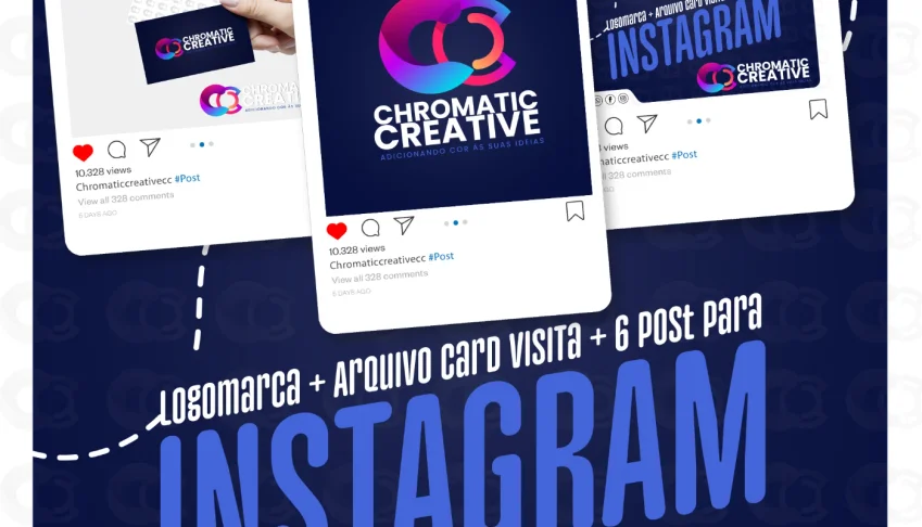 Logotipo + Arquivo de Cartão de Visita + 6 post para Insta