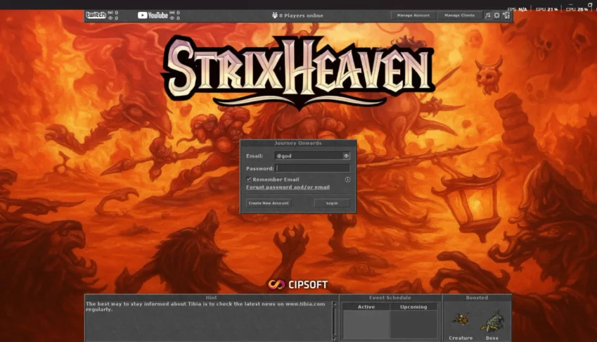 Servidor Tibia 15.01