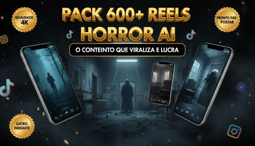 600+ Reels de Terror IA Prontos Para Viralizar