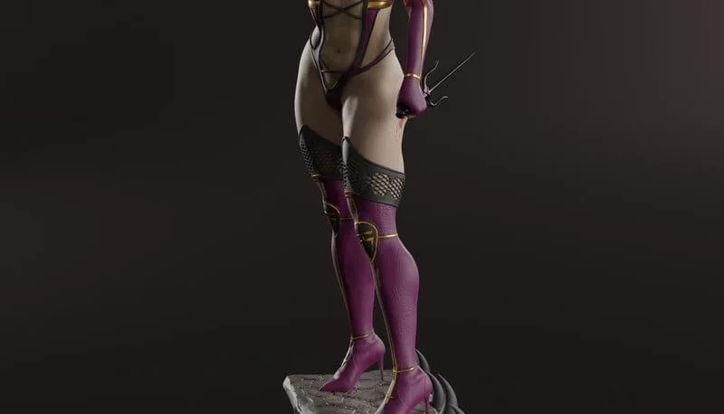 Mileena mortal kombat stl 3d