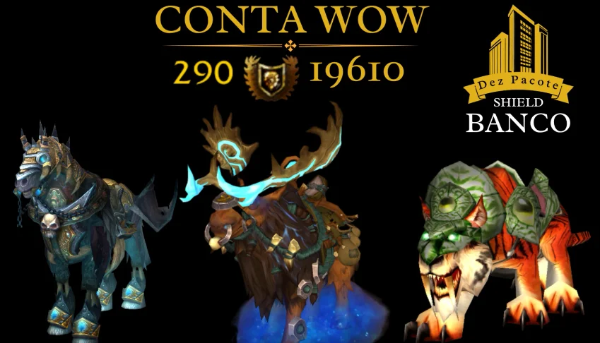 ✨Conta WoW antiga com itens raros colecionáveis!