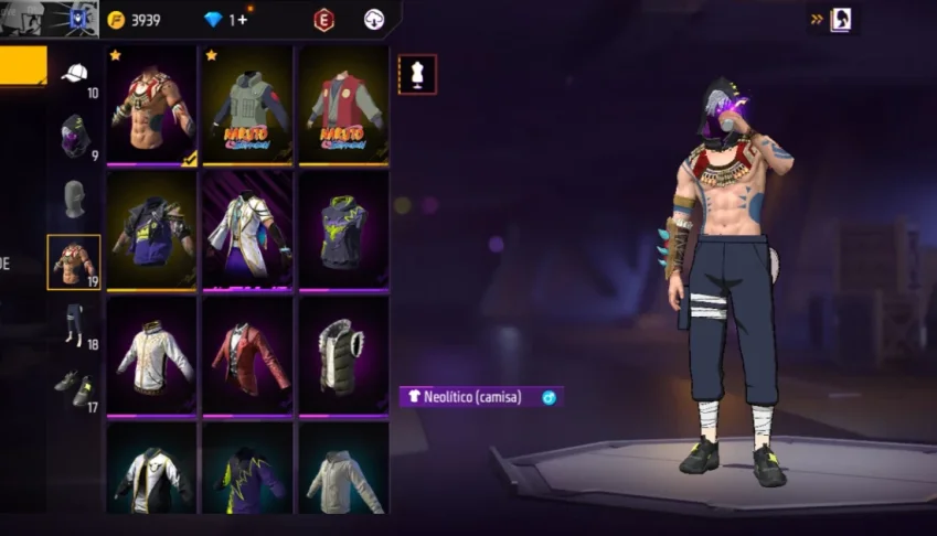 Conta Free fire com skin do kakashi é muito mais!!!
