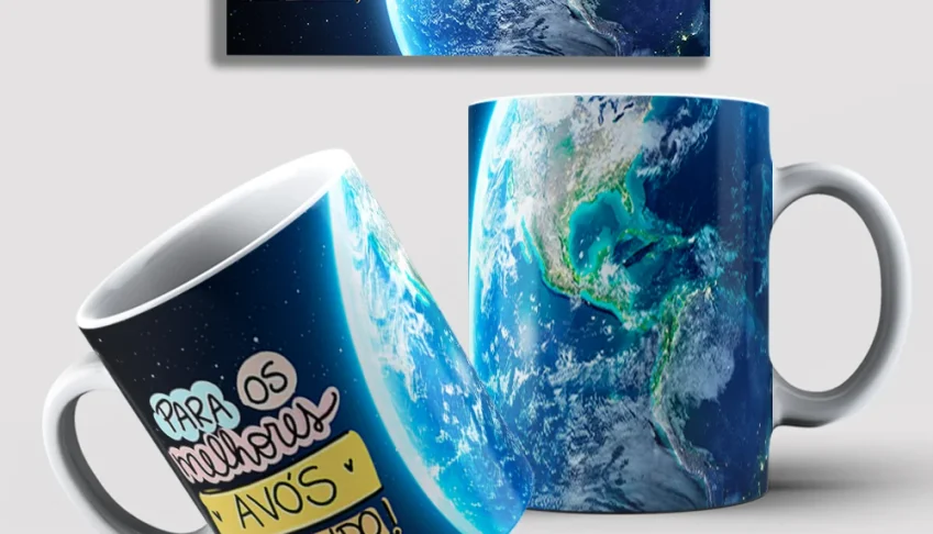 Arte Para Caneca - Avós Vovós e Vovôs
