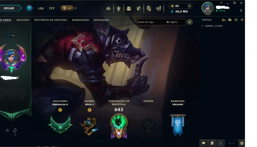Conta Lol + Valorant Com Skins