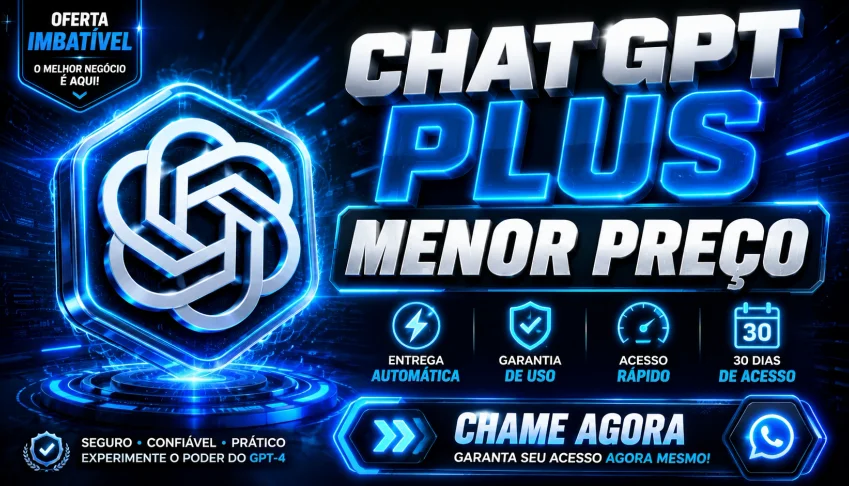 [MENOR PREÇO] ChatGPT Plus 30 Dias | Entrega Automática |